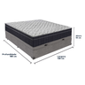 Conjunto Cama Box Casal Baú Colchão Airtech D45 Extra Firme Cinza - 5