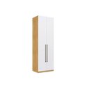 Ver imagem 1 de Guarda Roupa Solteiro Infinity 2 Portas e 3 Gavetas Savana/Branco - Genialflex