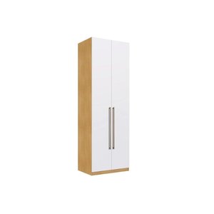 Guarda Roupa Solteiro Infinity 2 Portas e 3 Gavetas Savana/Branco - Genialflex