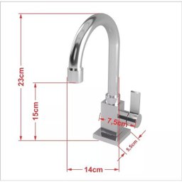 Torneira Luxo C70 1/4 de Volta, em Metal, Rainha Metais 7030 - 3 Torneira Luxo C70 1/4 de Volta, em Metal, Rainha Metais 7030 - 3