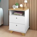 Ver imagem 2 de Kit 02 Gaveteiros para Escritório Home Office 2 Gavetas Diem A02 Olmo Branco - Lyam Decor