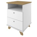 Ver imagem 7 de Kit 02 Gaveteiros para Escritório Home Office 2 Gavetas Diem A02 Olmo Branco - Lyam Decor