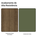 Ver imagem 2 de Estante Sala de Estar com Rack + Cristaleira 230cm Rustic/verde Vik Madesa 01