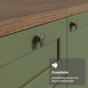 Ver mais imagens de Estante Sala de Estar com Rack + Cristaleira 230cm Rustic/verde Vik Madesa 01