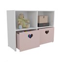 Ver imagem 2 de Estante de Nichos com Baús de Coração Sammy 100% Mdf (menina Brinquedo Rosa) Woodcore