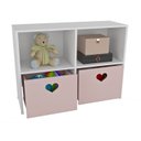 Ver imagem 4 de Estante de Nichos com Baús de Coração Sammy 100% Mdf (menina Brinquedo Rosa) Woodcore