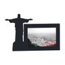 Porta-retrato Quadro Cristo Redentor Rio De Janeiro Brasil Lembrança Presente Preto - 1