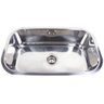 Cuba Simples 9471 PO+Torneira Paris+Lixeira 6L Inox Guimmis - 2