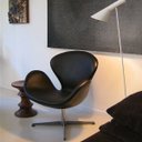 Ver imagem 2 de Poltrona Swan Preta Linn Design Decor