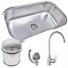 Cuba Simples 9471 PL+Torneira Roma+Lixeira 6L Inox Guimmis - 1