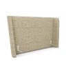 Cabeceira Design para Cama King Torres Pés em Madeira Linho Bege G91 - Gran Belo - 1