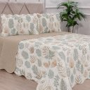 Ver imagem 1 de Kit Cobre Leito Casal Dupla Face Ultra Lisse 210x230cm 100% Poliéster Bene Casa Verde