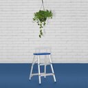 Ver imagem 3 de Escada Banqueta 3 Degraus Reforçada Alumínio Azul Mor