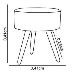 Puff Bali Decorativo Estampa Romero Brito 1 - 3