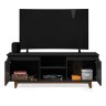 Rack / Bancada FL Para TV Até 55'' Estilo Retrô Com Estrutura dos Pés em Madeira Tampo e Portas em M - 4