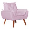 Namoradeira + 2 Poltronas Opala Suede Rosa - 5