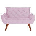 Ver imagem 2 de Namoradeira + 2 Poltronas Opala Suede Rosa