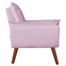 Namoradeira + 2 Poltronas Opala Suede Rosa - 4