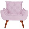 Namoradeira + 2 Poltronas Opala Suede Rosa - 3