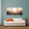 Quadro decorativo Praia Entardecer Pôr do Sol Paisagem Para Sala Quarto 60x120 - 3