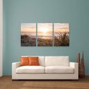 Ver imagem 3 de Quadro decorativo Praia Entardecer Pôr do Sol Paisagem Para Sala Quarto 60x120