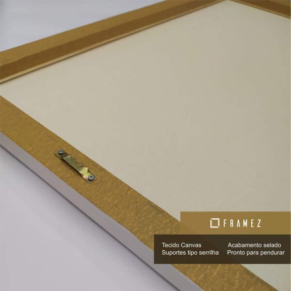 Quadro decorativo Para Sala Quarto em Preto e Branco Abstrato 3 Peças - 4