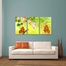 Quadro decorativo Flores e Borboletas Artístico Para Sala Quarto Canvas 60x120 - 3