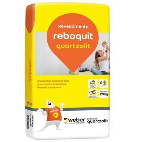 Massa Fina Reboquit Interno 20 Kilos - 0007.00000.0020pa - Quartzolit Massa Fina Reboquit Int.20kg Q