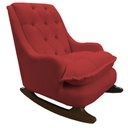 Ver imagem 2 de Kit Amamentação com Balanço Suede Vermelho - Dominic Decor Lille
