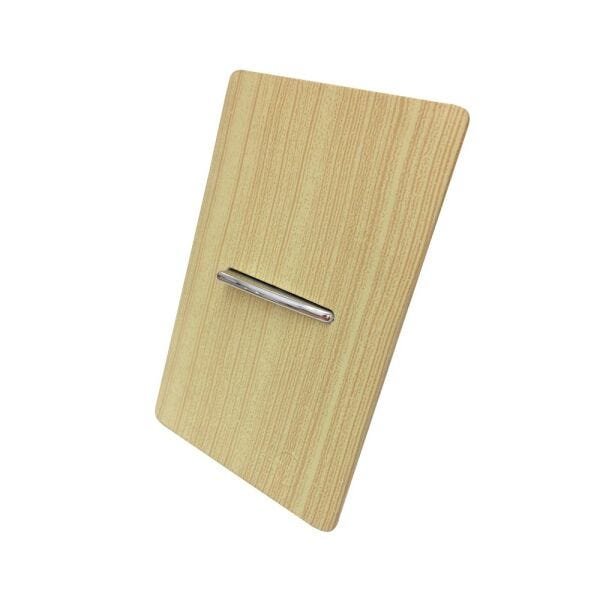 1 Interruptor Intermediário Horizontal Com Placa 4x2 Maple - Novara Colors icn - 1