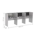 Ver imagem 2 de Guiche Office 3 Lugares Irlanda Cinza