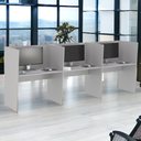 Ver imagem 3 de Guiche Office 3 Lugares Irlanda Cinza