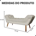 Ver imagem 6 de Recamier Sofá Divã Namoradeira Sienna 90cm Solteiro Suede