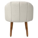 Ver imagem 6 de Kit Poltrona Decorativa Orgânica com Puff Flora Fixa Bouclê - Sofa Store:bouclê Bege Marfim