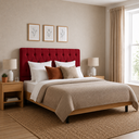 Ver imagem 3 de Cabeceira de Cama Box Casal 140 cm Mallu - Veludo Vermelho