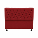 Ver imagem 2 de Cabeceira de Cama Box Casal 140 cm Mallu - Veludo Vermelho
