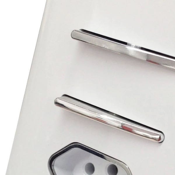 2 Interruptores Simples + Tomada Universal 2P+T 10A Com Placa 4x2 - Novara idn - 2