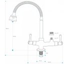 Ver imagem 2 de 2143 Mvs C70 Torneira Bancada Pia Cozinha Alta Vazão Saída Filtro 1/4" ou Máquina Lava Louças 3/4"