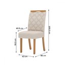 Ver imagem 4 de Mesa de Jantar 6 Lugares Yara Nature/off White/linho - Henn