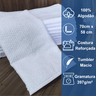 Kit 5 Toalhas de Rosto para Salão 100% Algodão 70x48cm Branca - 3