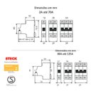 Ver imagem 3 de Disjuntor Serie Sd63 02a 3p Curva C Steck