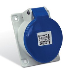 Tomada Sobrepor Newkon 2p+t 32a 200/25 Steck - 1 Tomada Sobrepor Newkon 2p+t 32a 200/25 Steck - 1