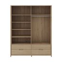 Ver imagem 3 de Guarda Roupa Madeira Maciça 3305u Nest 04 Portas e 04 Gavetas Tauari Finestra