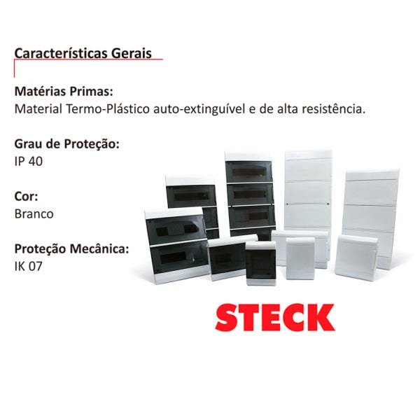Quadro Embutir Ouro Box 16din Steck - 5
