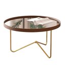 Ver imagem 2 de Mesa Centro de Sala Pensilvania Castanho Dourado