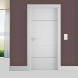 Pulsador para Campainha Vertical Cromado com Placa 4x2 Branca - Novara - 2