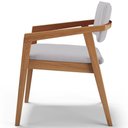 Ver mais imagens de Kit 06 Cadeiras para Sala de Jantar Estar Living Giorgia B04 Linho Cinza