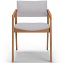 Ver imagem 2 de Kit 06 Cadeiras para Sala de Jantar Estar Living Giorgia B04 Linho Cinza