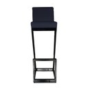 Ver imagem 3 de kit 06 banqueta Alta Z Base De Ferro Suede Azul Marinho - D'Classe Decor