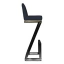 Ver imagem 2 de kit 06 banqueta Alta Z Base De Ferro Suede Azul Marinho - D'Classe Decor
